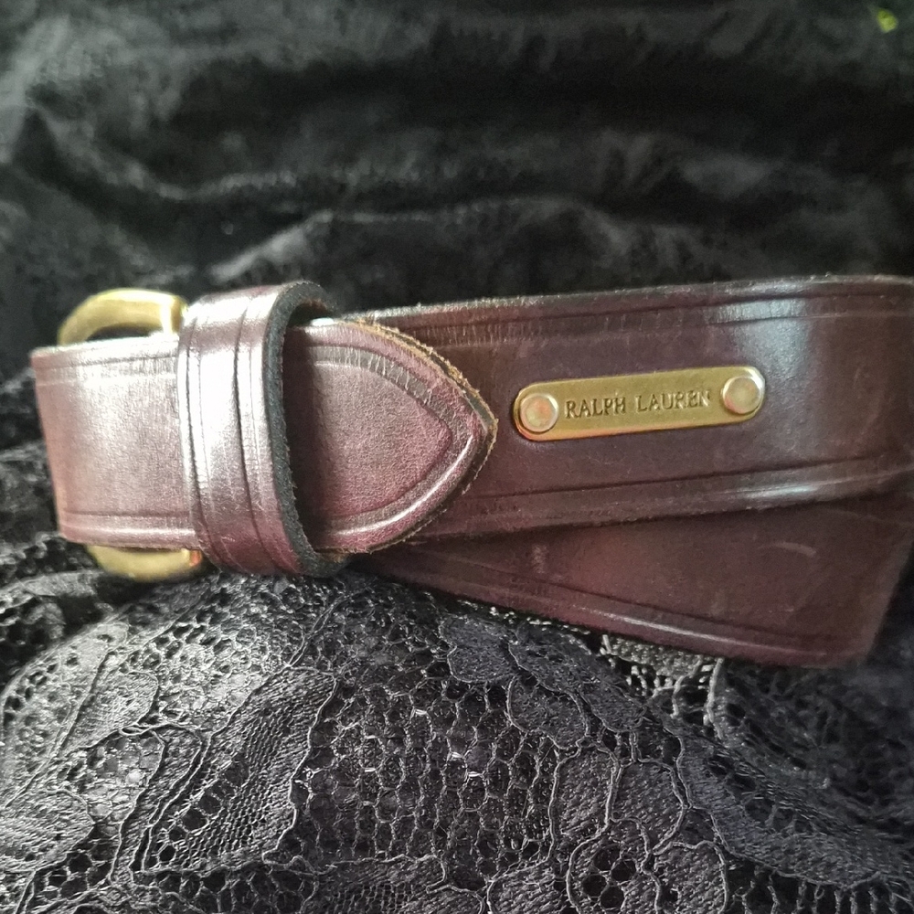 Ralph Lauren Dark Brown Leather Belt 36"
